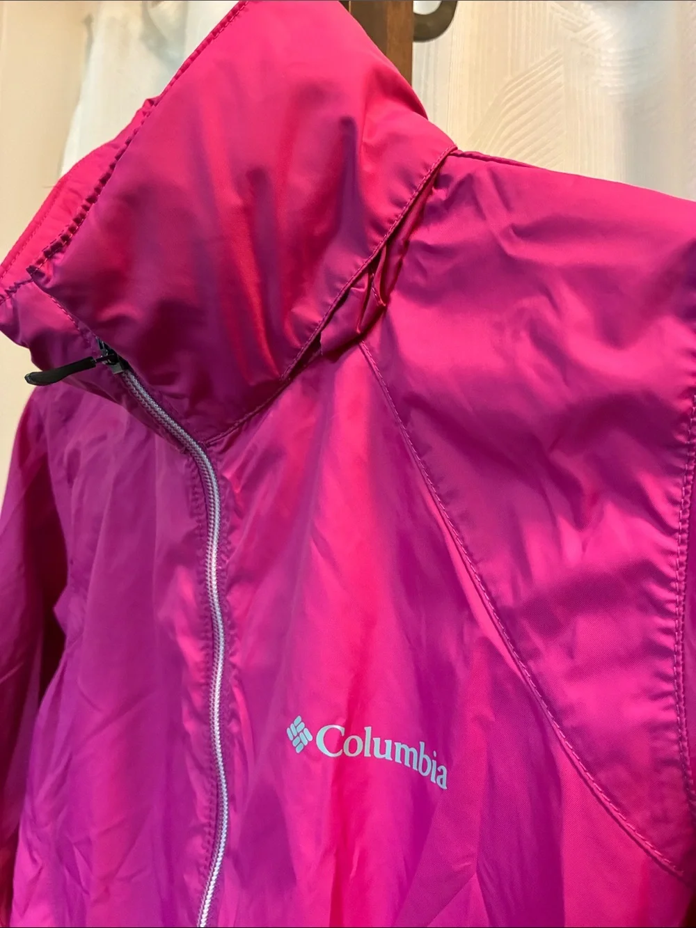 Columbia Magenta Lightweight Full-Zip Jacket